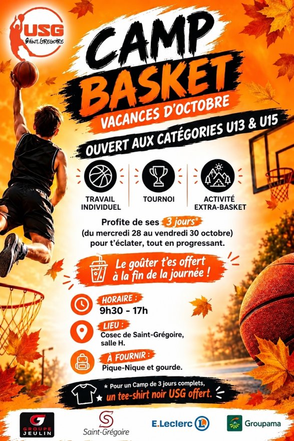 Camp d'Automne U13/U15